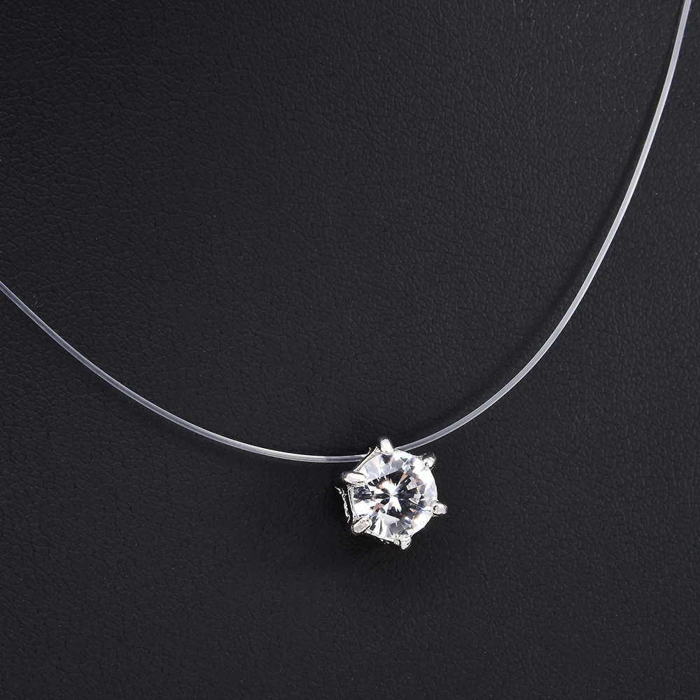 Летнее модное женское ожерелье с подвеской из кристаллов и горного хрусталя