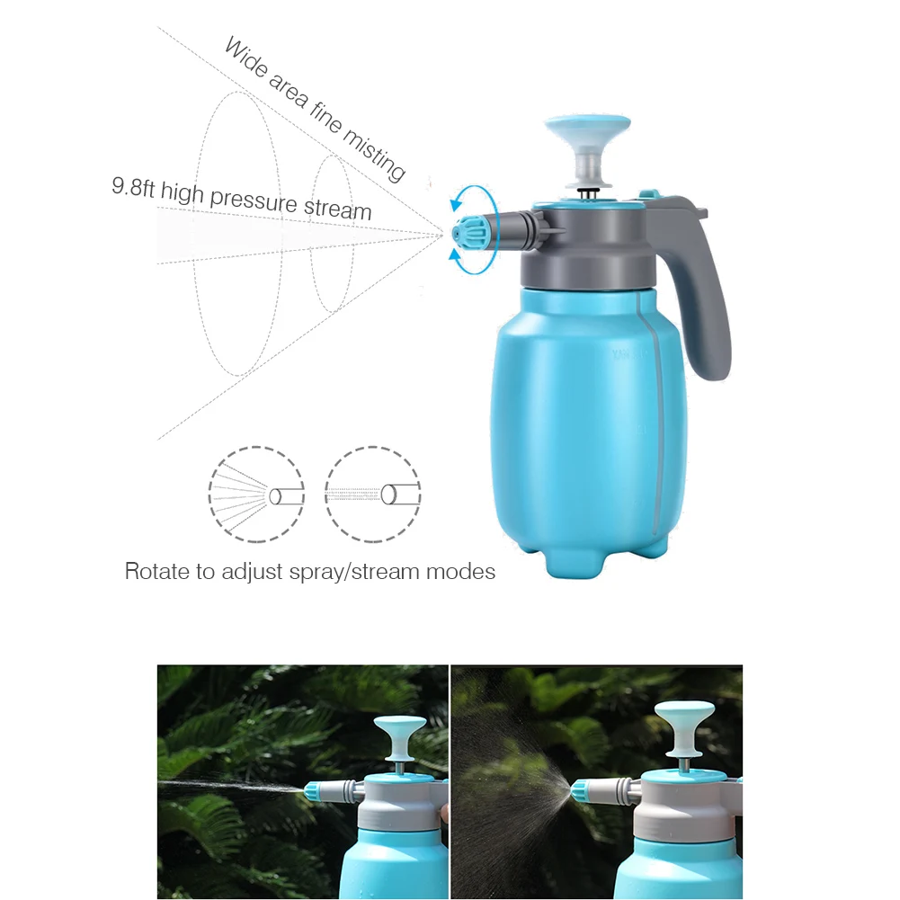 

Water Mister Pressure Hand Spayer Adjustable Nozzle 1.5-Litre Capacity For Watering, Cleaning And More
