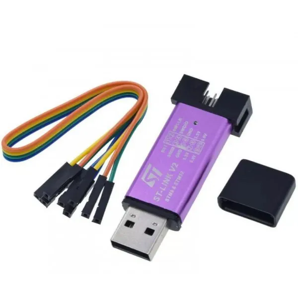 Программатор ST-Link V2 для STM32 и STM8 | Электронные компоненты принадлежности