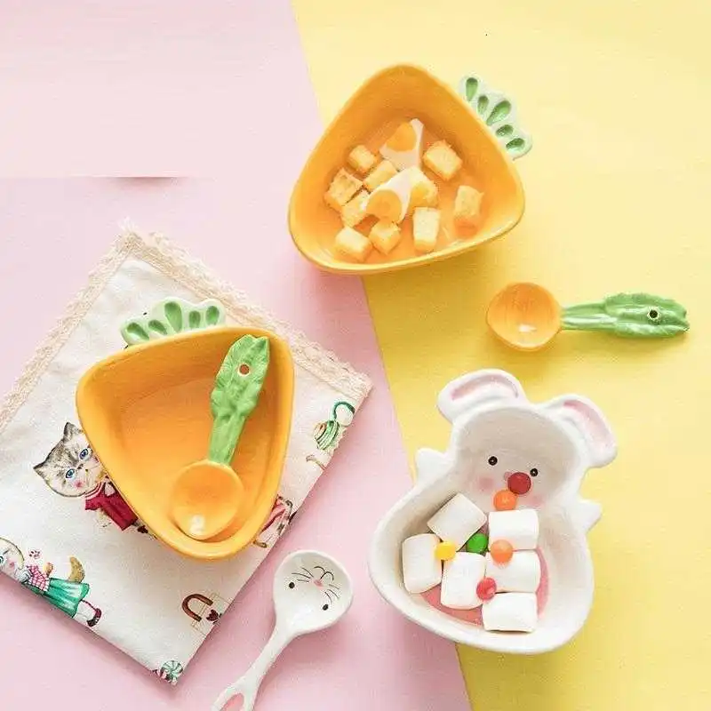 

Noodles Korean Dishes Keuken Accesoires Snack Dondurma Kasesi Plate Ceramica Soup Dinnerware Kitchen Dining Bar Ceramic Bowl