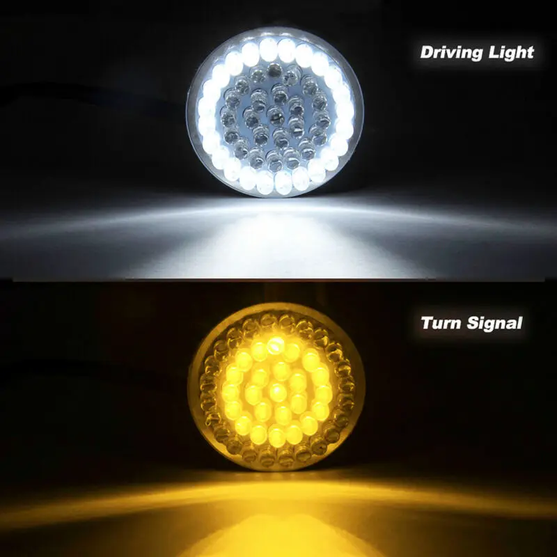 

2Inch Turn Signal Lights LED 1157 Turn Signal Lights Inserts For Harley