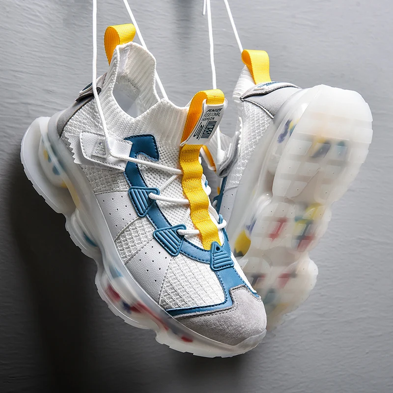 New Running Shoes For Men Breathable Sport High Quality Athletic Jogging Outdoor Antiskid Damping Chunky Sneakers | Спорт и