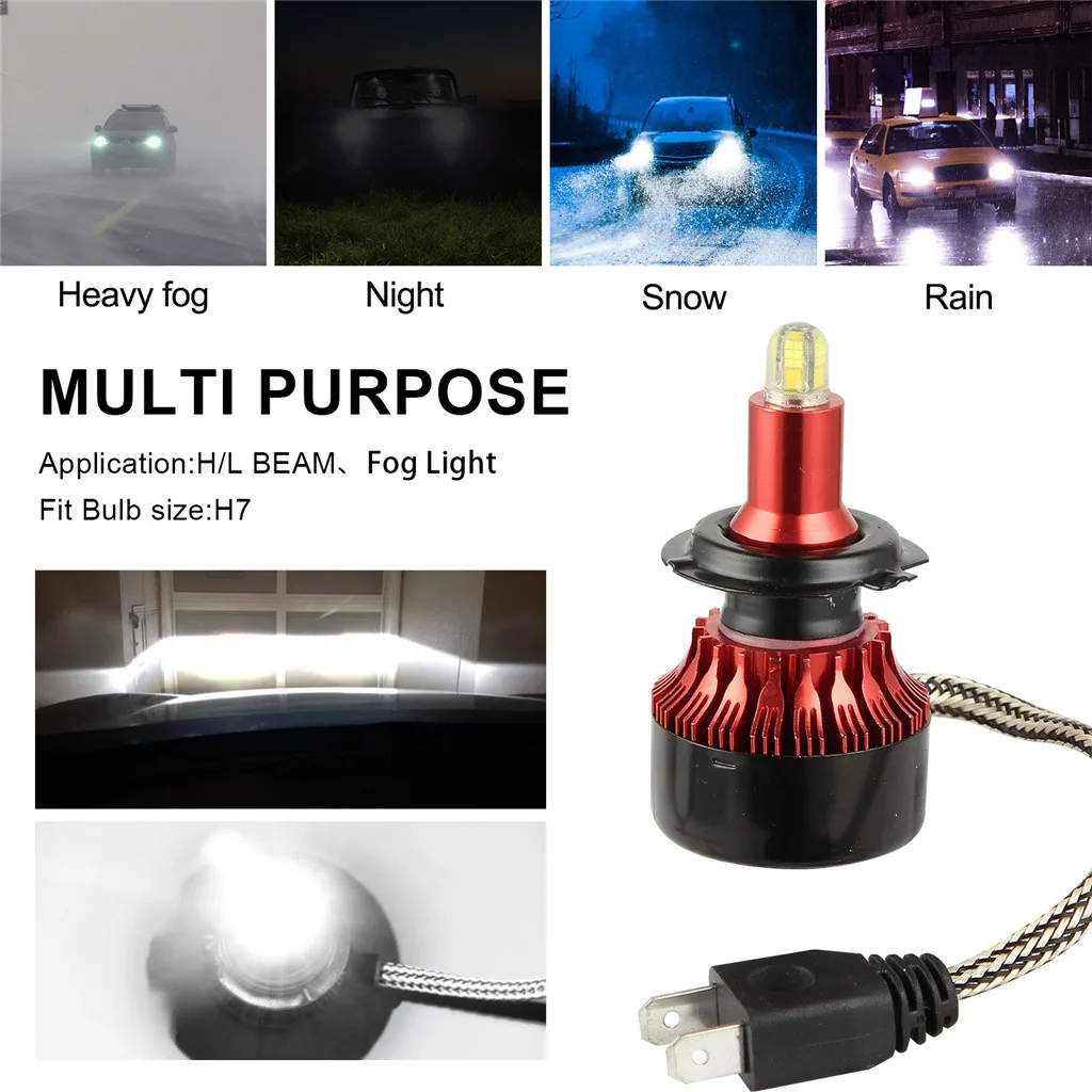 2 шт. светодиодные лампы для передних фар 6500 К IP68|Передние LED-фары авто| |
