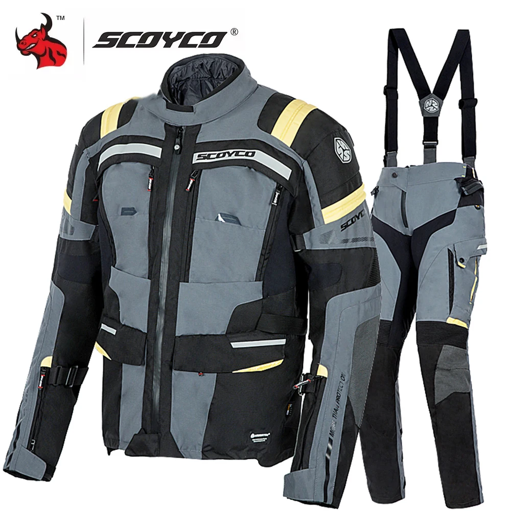 Мотоциклетная куртка SCOYCO блестящая мотоциклетная с 2 съемными ворсами сезон 4 |