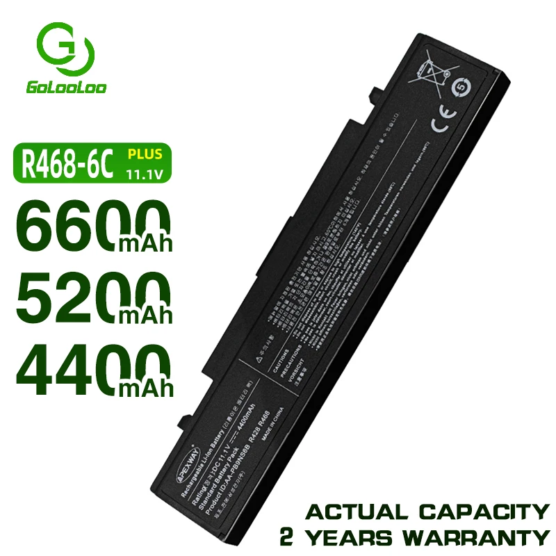 Golooloo 6 ячеек Батарея для samsung AA PB9NS6B R428 NP300V5A NP350E5C np355v5c AA-PB9NS6B R439 R440 R462 R463 R466 R468 -