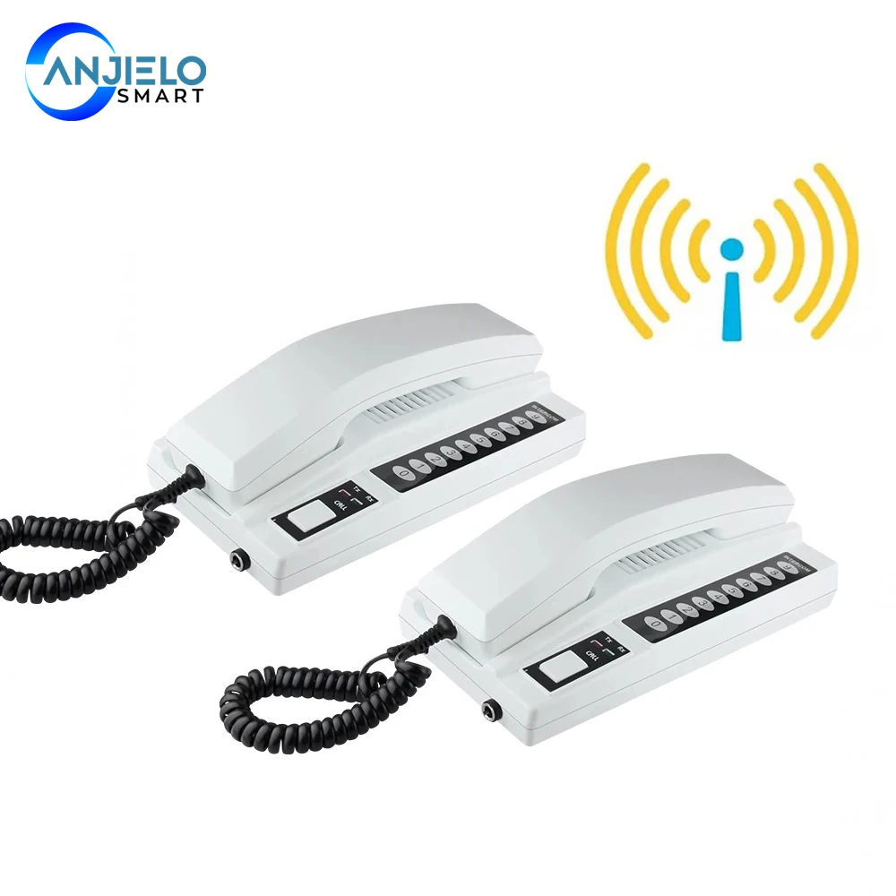 

2.4GHz Wireless Audio Intercom System Access Doorphones Home Door Phone Residential Wireless Intercom System For Home Intercom