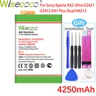 Аккумулятор WISECOCO для SONY Xperia XA2 Ultra G3421 G3412 XA1 Plus Dual H4213, 4250 мАч