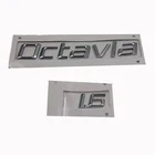 Новая наклейка для машины, 3D наклейка, эмблема, хромированная эмблема для Skoda Octavia 1,6, 2, 3, A4, A5, A7 2007, 2008, 2014, 2015, 2016, 2018, стайлинга автомобилей