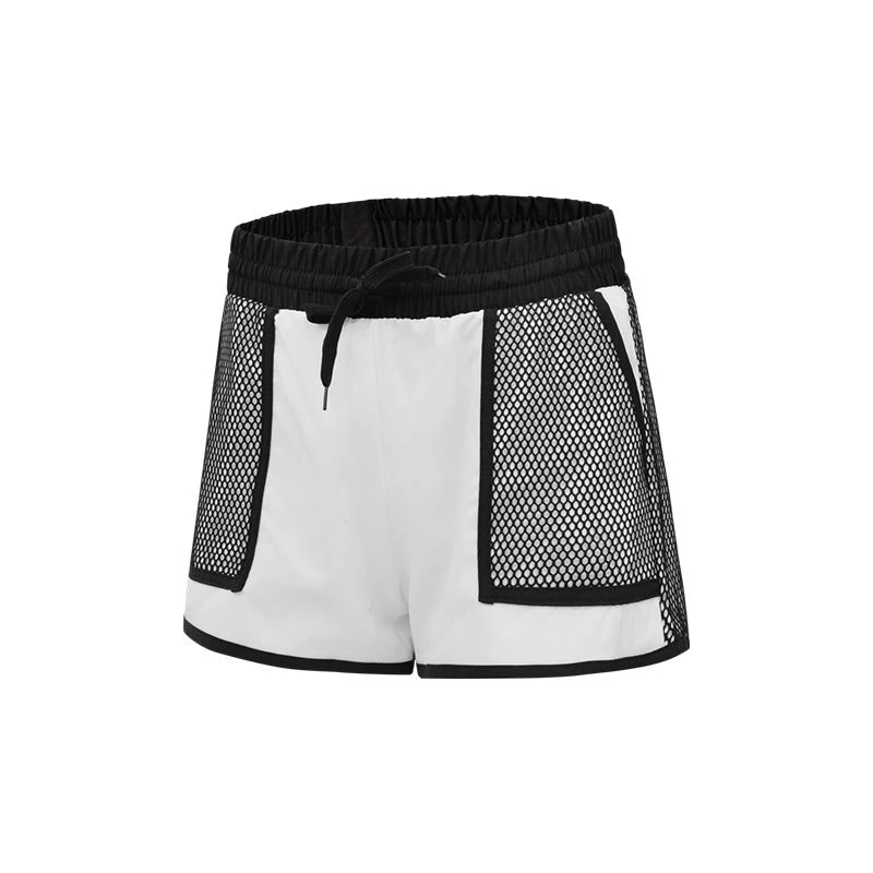 

Yoga Shorts Mesh Yarn Patchwork Casual Women Drawstring Freedom Breathable Fitness Gym Outdoor Sports Gym Running Premium Shorts