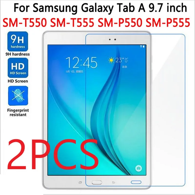 Защитная пленка для экрана 2 шт. Samsung Galaxy Tab A 9 7 T550 T551 T555 премиум класса закаленное