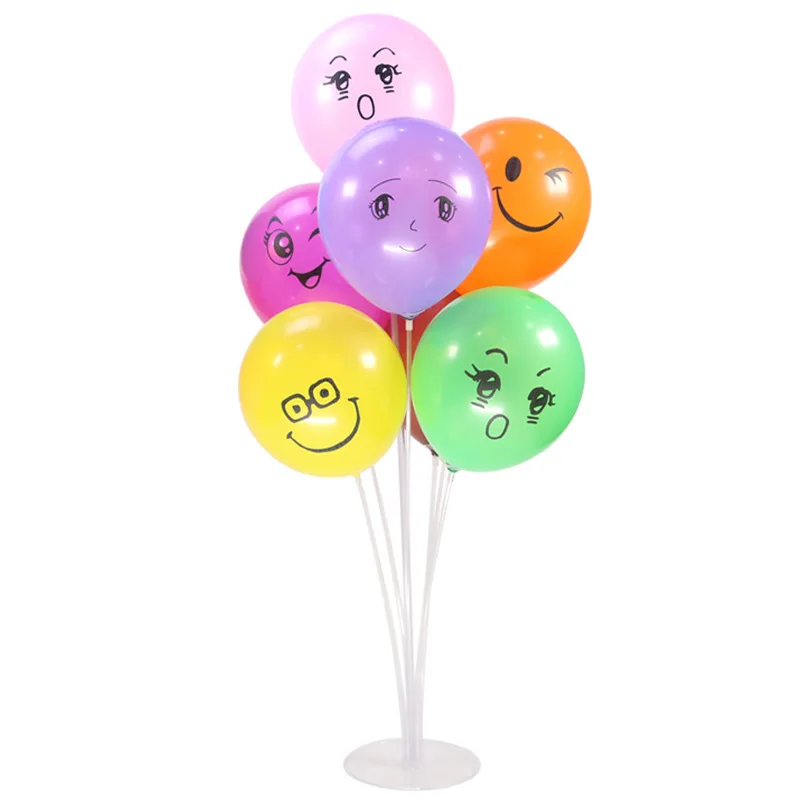 10 шт. дюймов цветной латексный шар со смайликом для дня рождения свадьбы Забавный