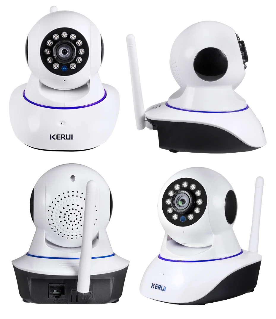 KERUI 720P 1080P HD Крытая беспроводная Wi-Fi домашняя охранная ip-камера наблюдения с ночным видением инфракрасная сетевая Интернет-камера