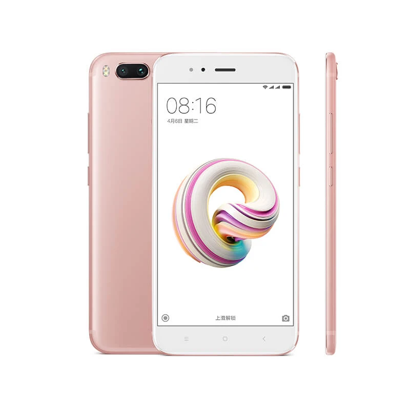 Rose Gold Мобильный телефон Snapdragon 625 с глобальной ПЗУ Xiaomi Mi, 5X4 ГБ, 32 ГБ, четыре ядра, камера 5,5 МП, экран 1920 дюйма, 1080x3080 p, аккумулятор мАч - Цвет: Rose Gold