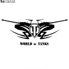 Смешные автомобильные наклейки три мишки HZX203 11,8*30 см, виниловые наклейки с надписями Мир танков, светоотражающие аксессуары для мотоциклов