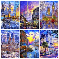 city street scenery diy diamond painting 5d full squareround drill diamond embroidery landscape wall decoration for home gift