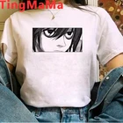 Лидер продаж, футболки с рисунком японского аниме Death Note, женские летние топы Kawaii Shinigami Ryuk, мультяшная футболка унисекс, женская футболка в стиле Харадзюку