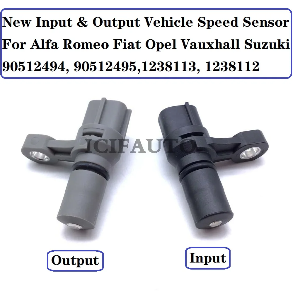Input & Output Vehicle Speed Sensor For Alfa Romeo Fiat Opel Vauxhall Suzuki 90512494, 90512495,1238113, 1238112 , 26143-60G10