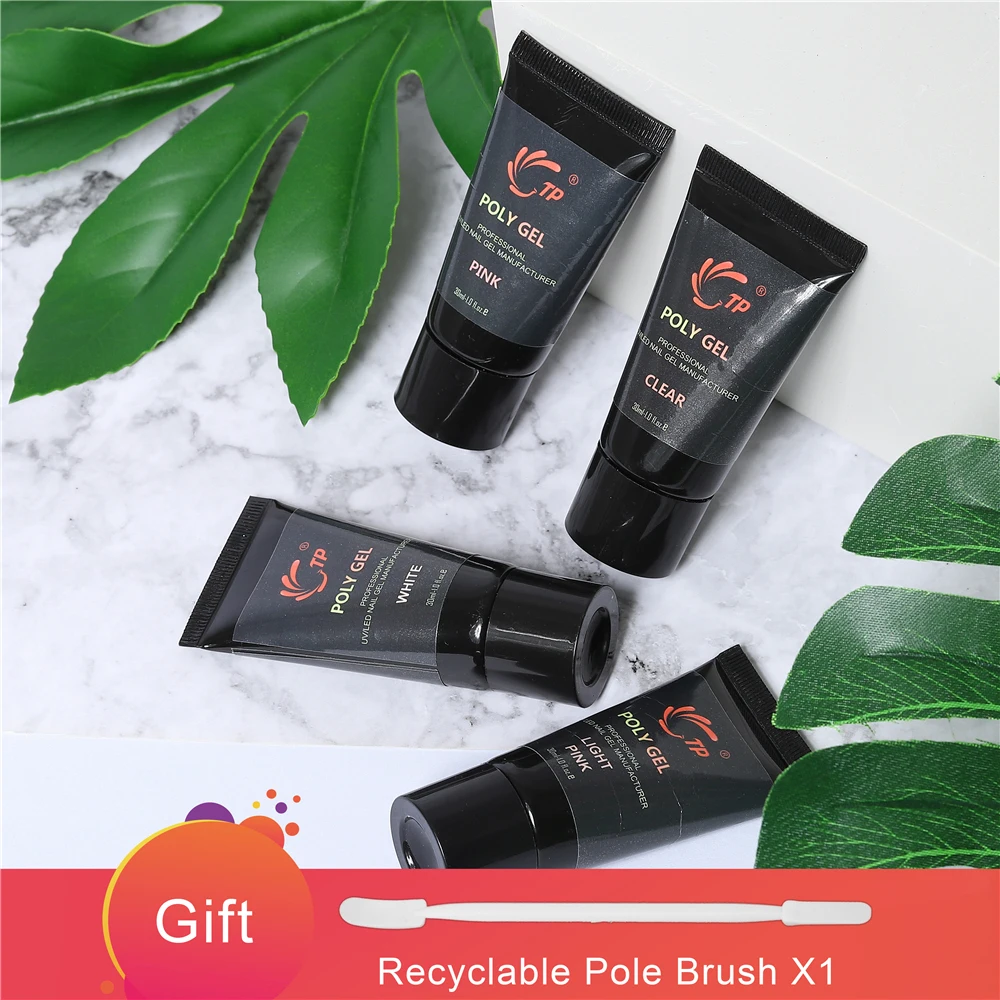 Гель для ногтей Poly Extention Poligel полигель акриловый кристалл УФ-советы Слип решение Быстрое расширение камуфляж строитель жесткий