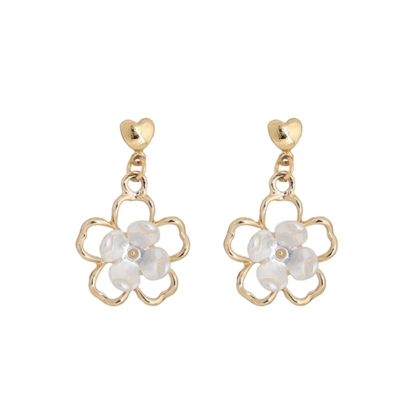 

Fashion Simple Flowers Sweet Temperament Women Holiday Gifts Jewelry Wholesale