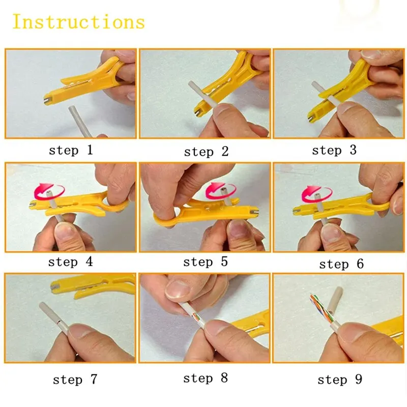 

Mini Pocket Portable Wire Stripper Knife Crimper Pliers Crimping Tool Cable Stripping Wire Cutter Crimpatrice Tool Parts