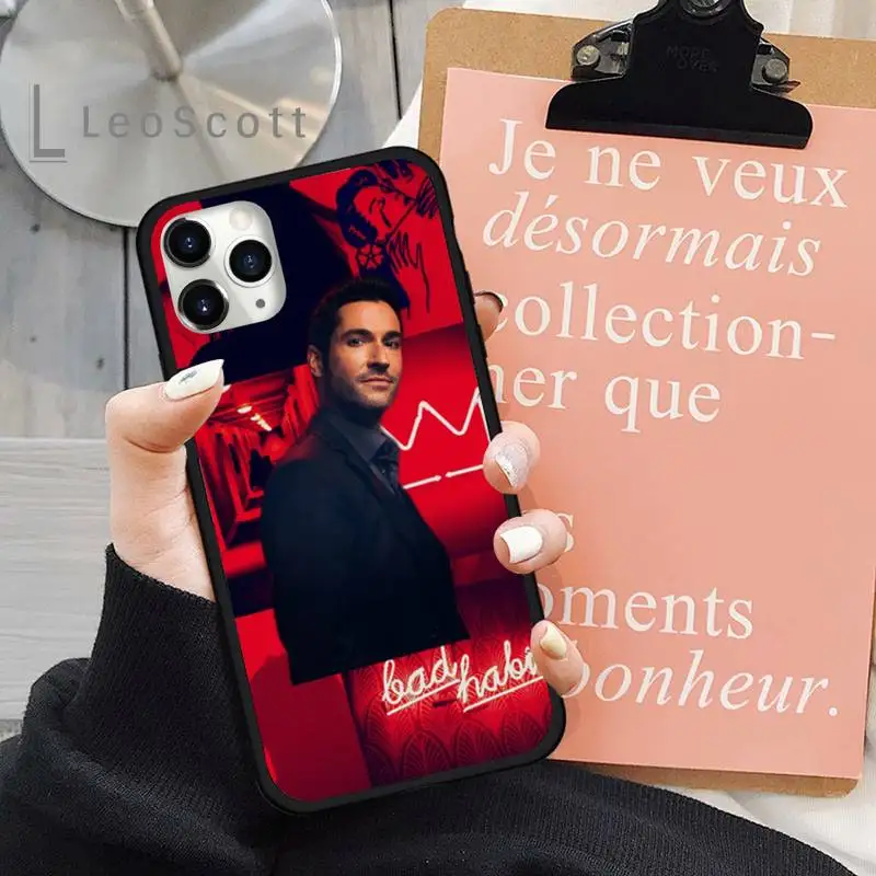 

American TV Degenerate angel Lucifer Phone Case for iPhone 11 12 pro XS MAX 8 7 6 6S Plus X 5S SE 2020 XR Cover Funda Shell