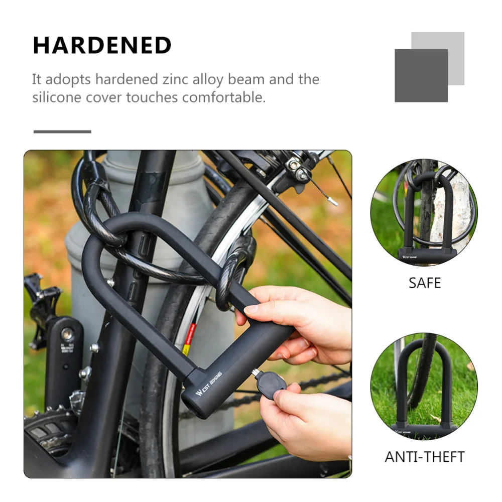 

1 Set Universal MTB Lock U-shaped High Anti-theft Lock