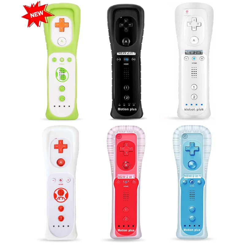 Беспроводной пульт дистанционного управления 2 в 1 для Nintendo Wii Nunchuck Встроенный Motion