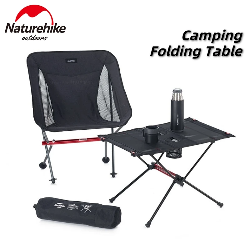 구매 네이처하이크 캠핑 테이블 의자 초경량 휴대용 접이식 알루미늄 합금 캠핑 테이블 야외 접이식 데스크 피크닉 바베큐