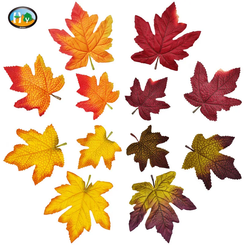 

Кленовые листья, искусственные листья, украшения для Хэллоуина, осени, свадьбы, Дня благодарения, 12 шт.