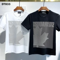 dsquared2 classic menwomen street hip hop round neck short sleeved t shirt cotton locomotive letter printing casual tee dt833