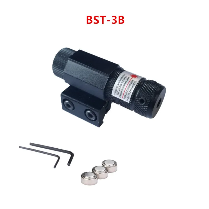 bst3B 50-100 м дальность 635-655 нм красный точечный лазерный прицел пистолет регулируемый 11 мм 20 мм Пикатинни охотничий аксессуар - Цвет: bst3B