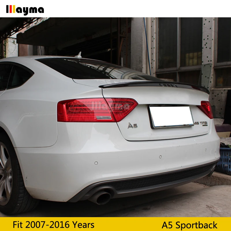 Стильный спойлер для заднего багажника из углеродного волокна S5 Audi A5 4door Sportback 2007