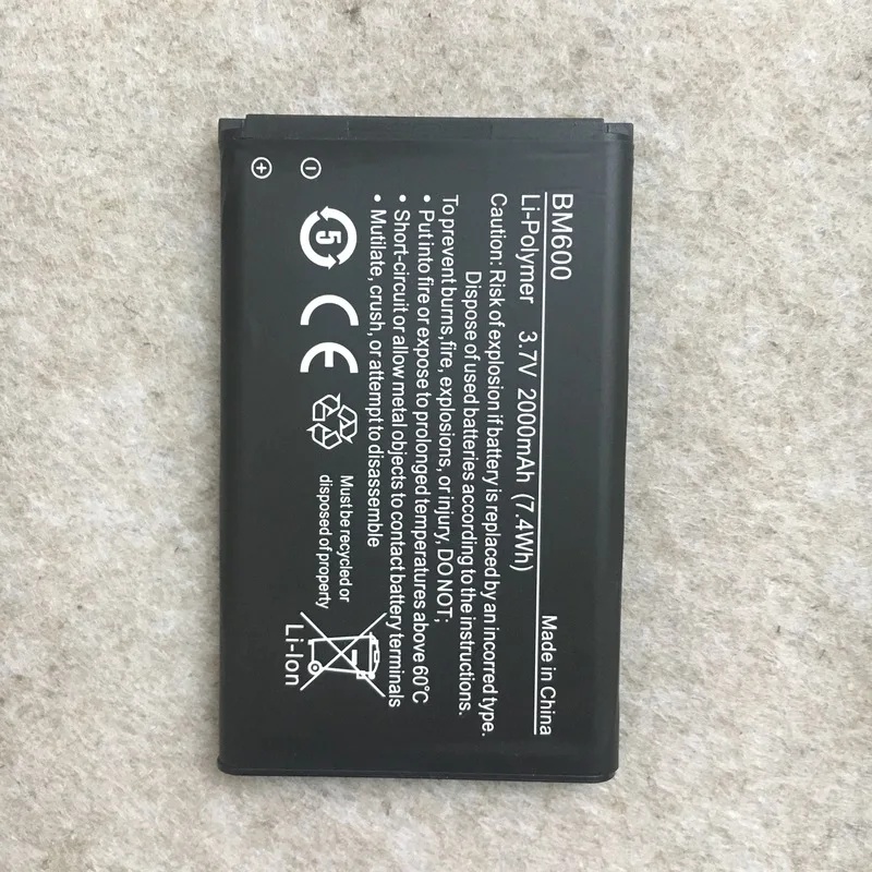 

2000mAh BM600 for NUBIA WD660 6BT-R600A-0006 battery