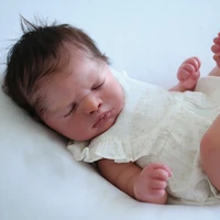 21inch reborn doll kit everlee newborn lifesize sleeping baby unfinished unpainted doll parts
