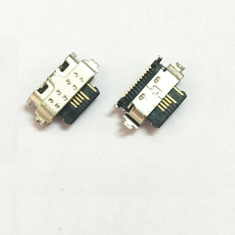 100 шт./лот микро-USB разъем для зарядки подключения док-станции Alcatel 3X 2019 5048 5048A 5048U