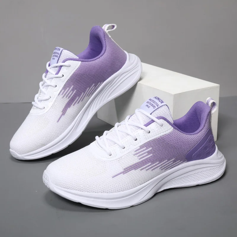 

Новинка, сетчатые кроссовки для бега на шнуровке, дышащая женская спортивная обувь, брендовые уличные кроссовки, Высококачественная обувь, ...