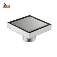 stainless steel invisible drain for shower floor 1010 square anti odor floor drain 4 inch chrome cocina accesorio bathroom