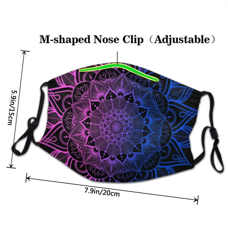 Би ЛГБТ Мандала маска многоразовый уход за кожей лица для взрослых Boho