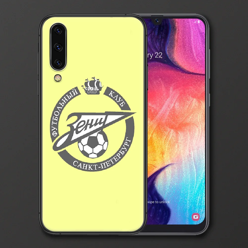 

FC Zenit Saint Phone case For Samsung Galaxy A 3 5 7 8 10 20 20E 21S 30 30S 40 50 51 70 71 black coque painting waterproof
