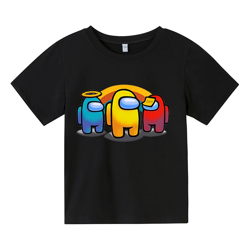 

Short-sleeved T-shirts Summer Clothing for Summer, Children's T-shirt for Boys and Girls, New Printed Trendy Clothi Style Cotton