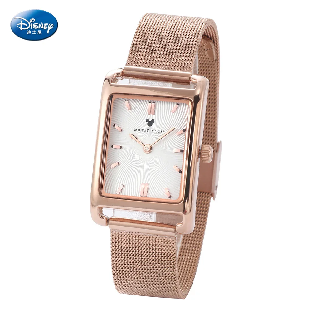 

Disney Mickey Mouse Women Quartz Watch 3Bar Waterproof Simple Fashion Cute stainless steel Strap Women Watches Gift Alloy