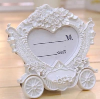 100pcs fairy tale themed wedding favors mini carriage photo frame place card holder wedding favors party table decor wholesale