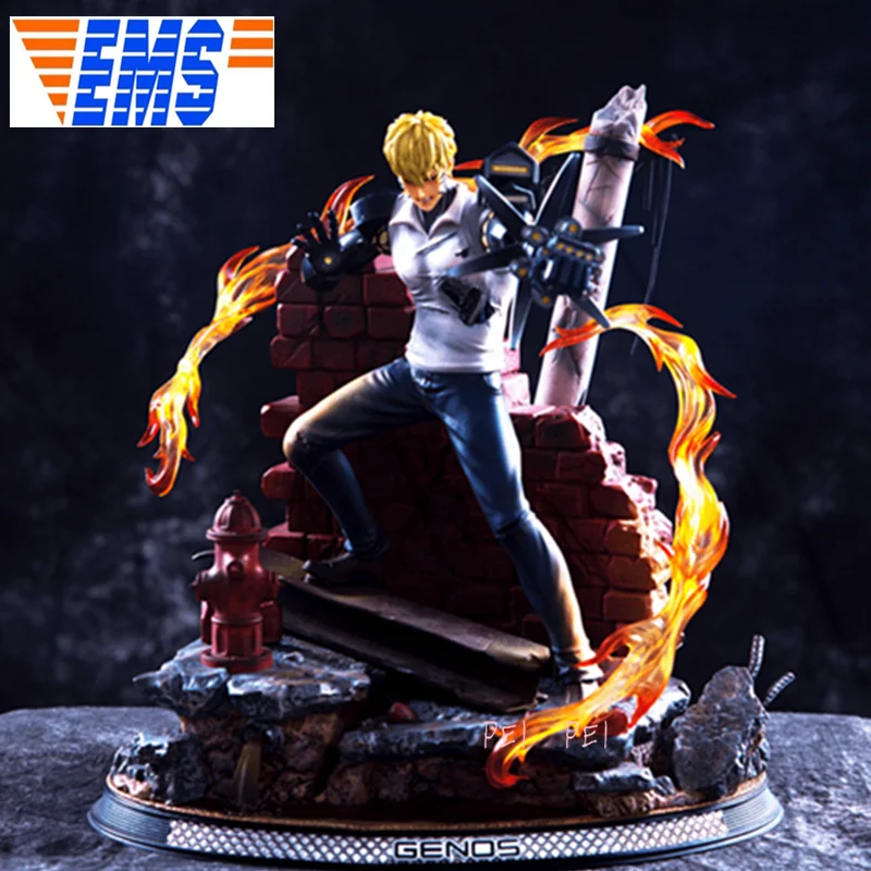 Аниме ONE PUNCH MAN Genos Full Length Portrait Art Craft gk Bust Action Figure Коллекционная модель