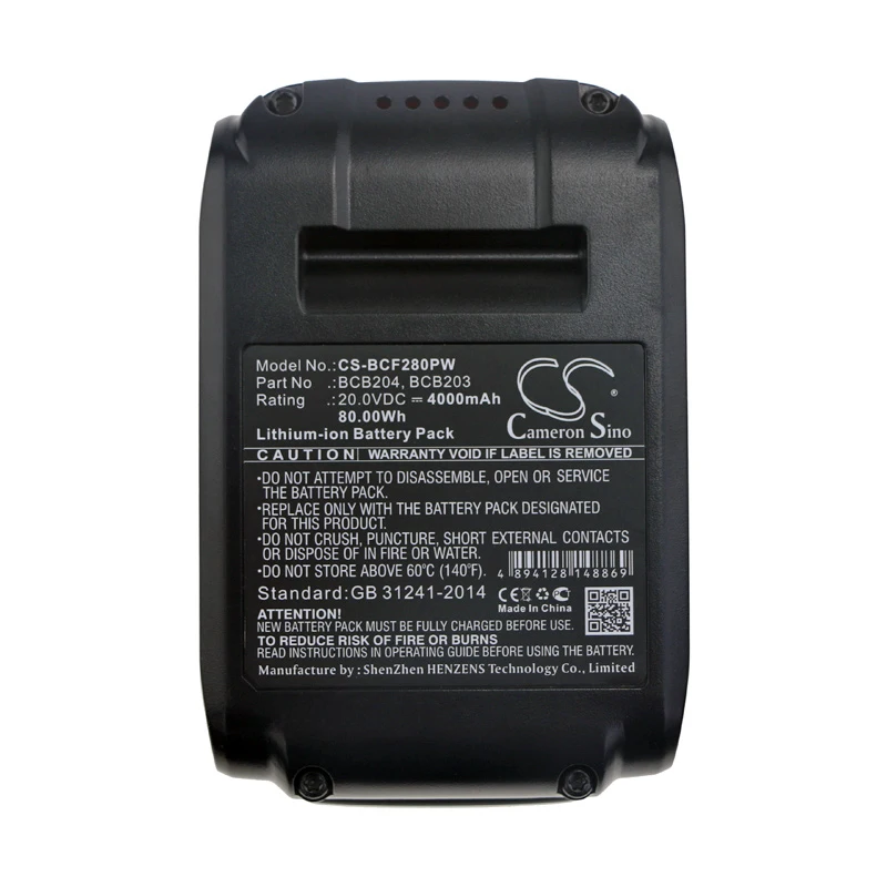 

Cameron Sino BCB203 BCB204 BCB204-10 Battery for BOSTITCH BCF28WWB BCF30PTB BCN680D1 28 DEGREE WIRE WELD CORDLESS 4000mAh