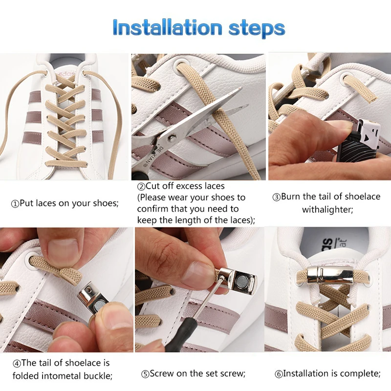 Плоские магнитные шнурки без завязывания эластичные уличные для кроссовок