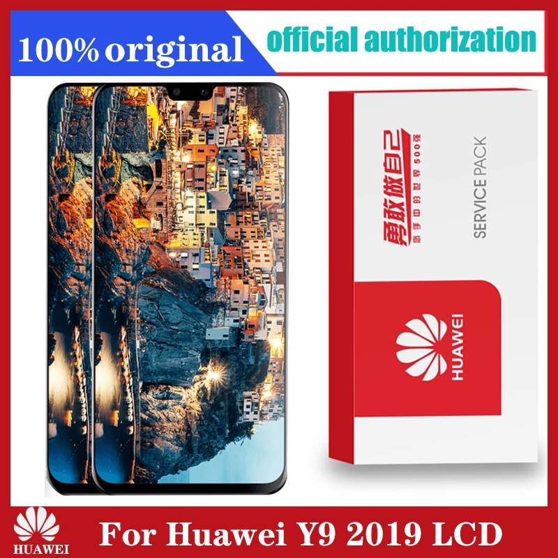 6 5 ''Оригинальный ЖК дисплей с рамкой для замены HUAWEI Y9 2019 / Enjoy 9 Plus сенсорный