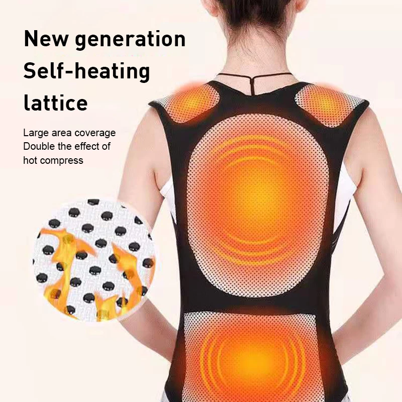 

98 Tourmaline Self-heating Magnetic Therapy Waist Back Shoulder Posture Corrector Spine Lumbar Brace Pain Relief Back Support
