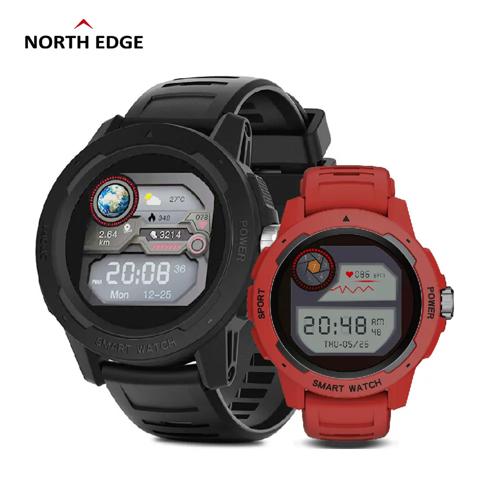 

Смарт-часы NORTH EDGE, IP68, с пульсометром и монитором сна