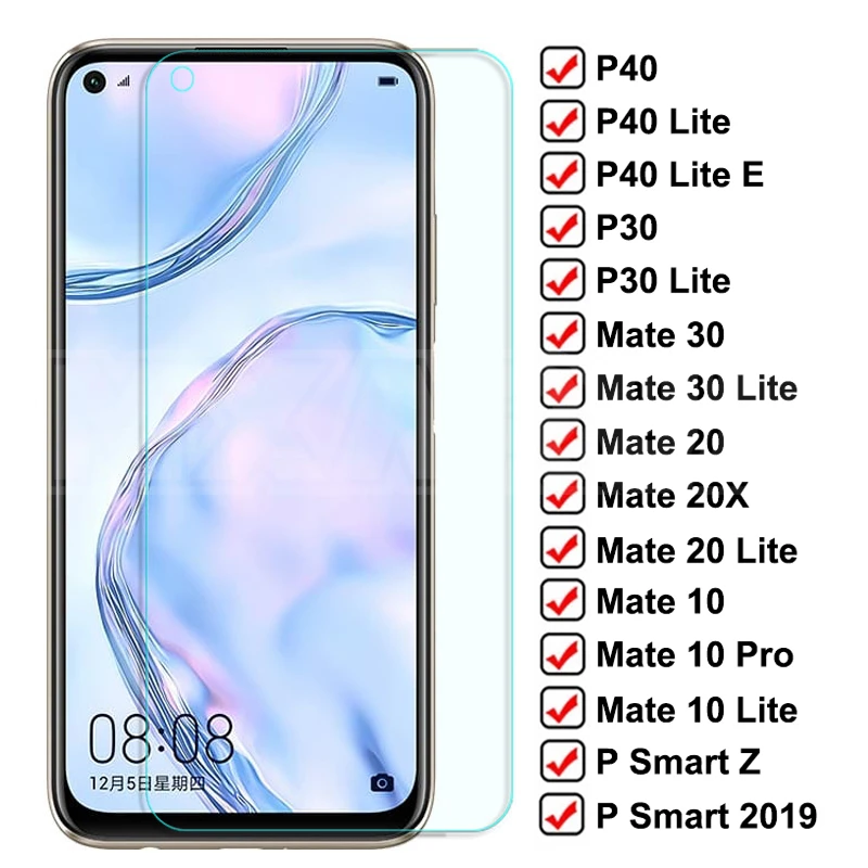 9D закаленное стекло для Huawei Mate 30 20 10 Lite 20X P Smart Z 2019 полная защита экрана P30 P40