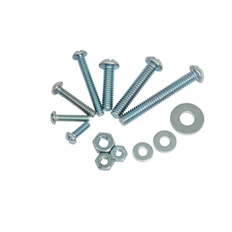 Т. К. Отличный крепежный винт шестигранная гайка и плоская шайба #8-#10 набор винтов
